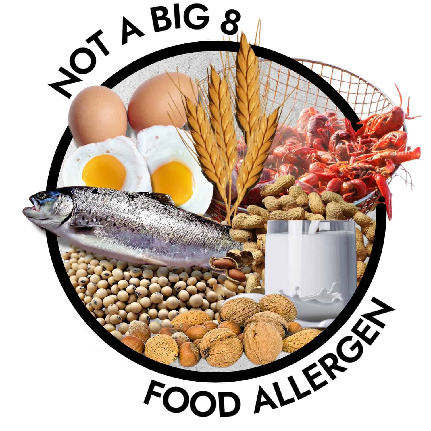 the most common food allergens include milk, wheat, soy, fish, tree nuts, peanuts, eggs and crustaceans
