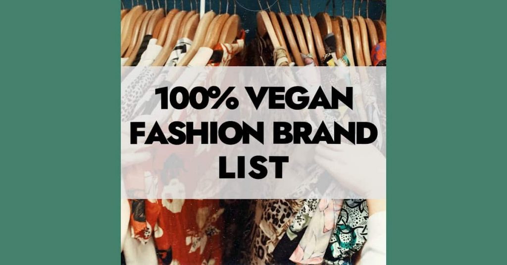 vegan fashion brand list