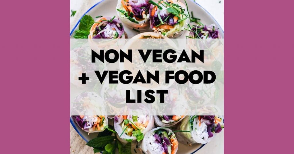 vegan food list